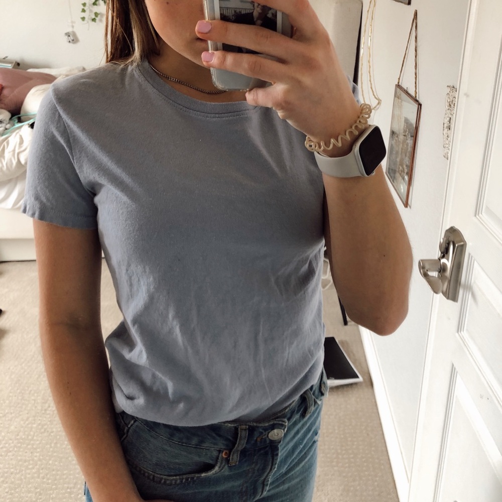 Brandy Melville Blue Crop Top